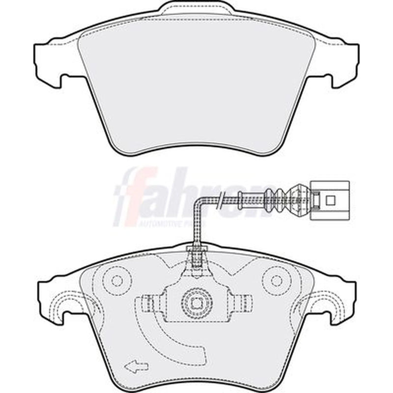 Fahren Front Brake Pad Set FBP3166