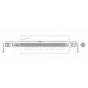 Borg & Beck Brake Hydraulic Hose Line outer BBH8696