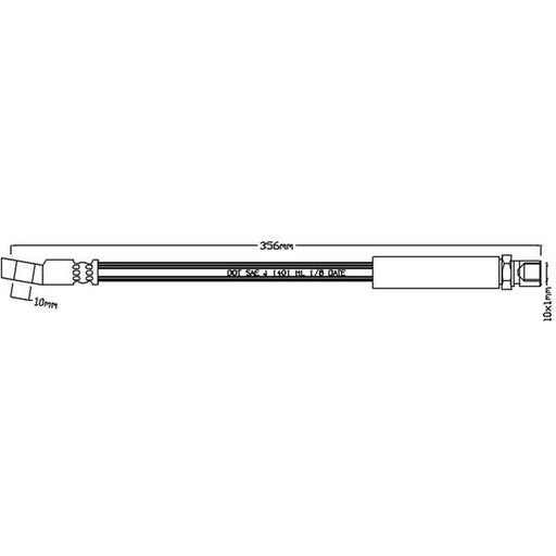 Juratek Brake Hydraulic Hose Line Front fits Opel Ascona C 1981-1988