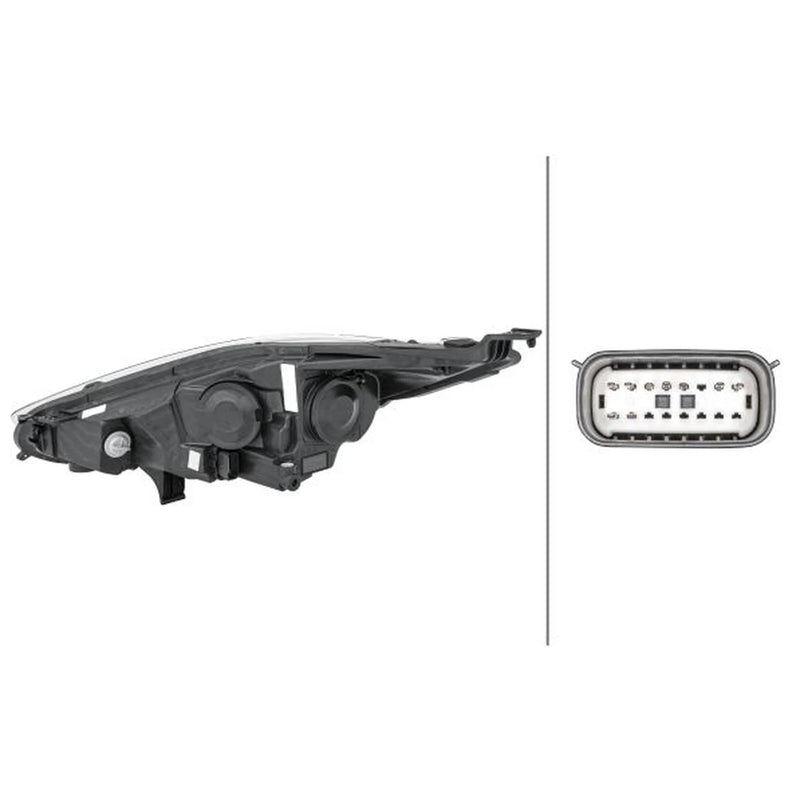 Hella Headlight Headlamp H7/H1 Right fits Ford Fiesta VI 2008-2017