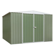 Dellonda Galvanised Steel Metal Garden Shed - Green Dellonda - Dynamic Drive