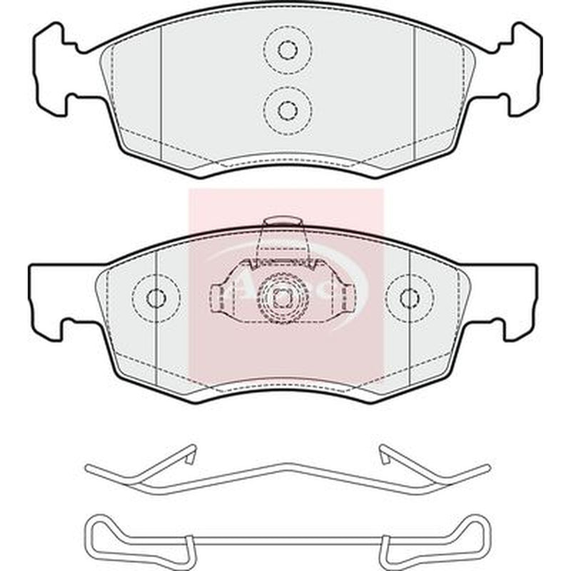 Apec Front Brake Pad Set fits Dacia Logan 2004-2005 1.4 1.5 1.6