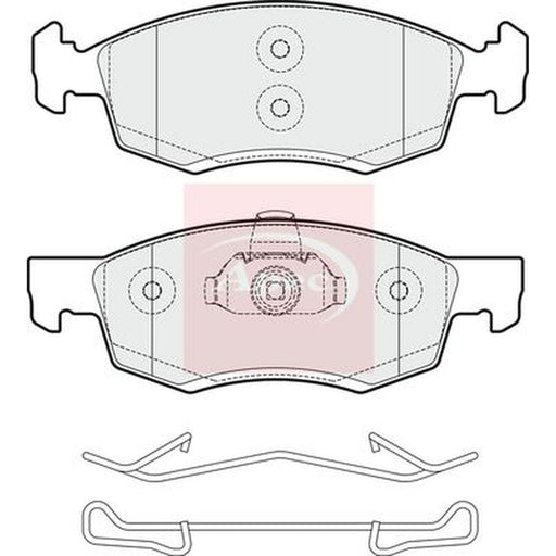 Apec Front Brake Pad Set fits Dacia Logan 2004-2005 1.4 1.5 1.6