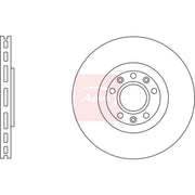 Apec 2 x Vented Brake Discs fits Peugeot Rcz 2010-2015 1.6 2.0