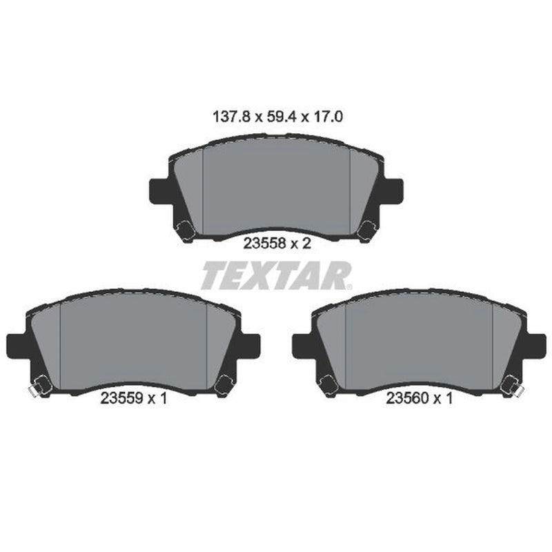 Textar Front Brake Pad Set 2355802