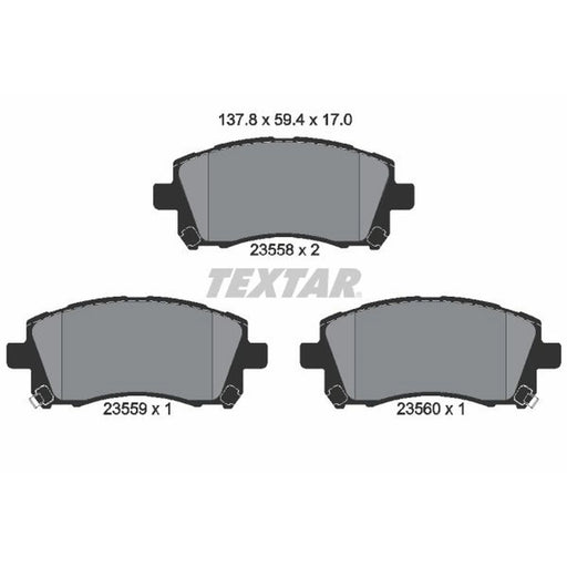 Textar Front Brake Pad Set 2355802