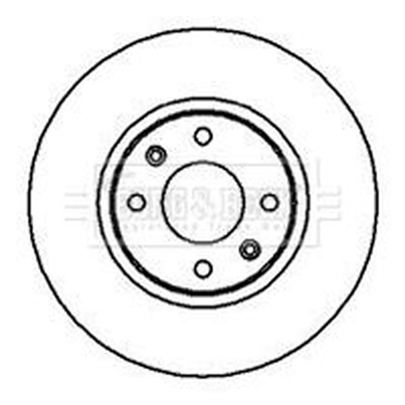Borg & Beck Front Brake Vented Discs & Pads fits Peugeot 406 1995-2004