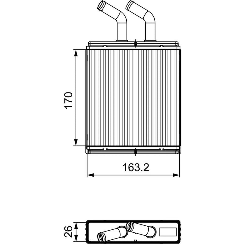 Valeo Heater Matrix Core Heat Exchanger 811561
