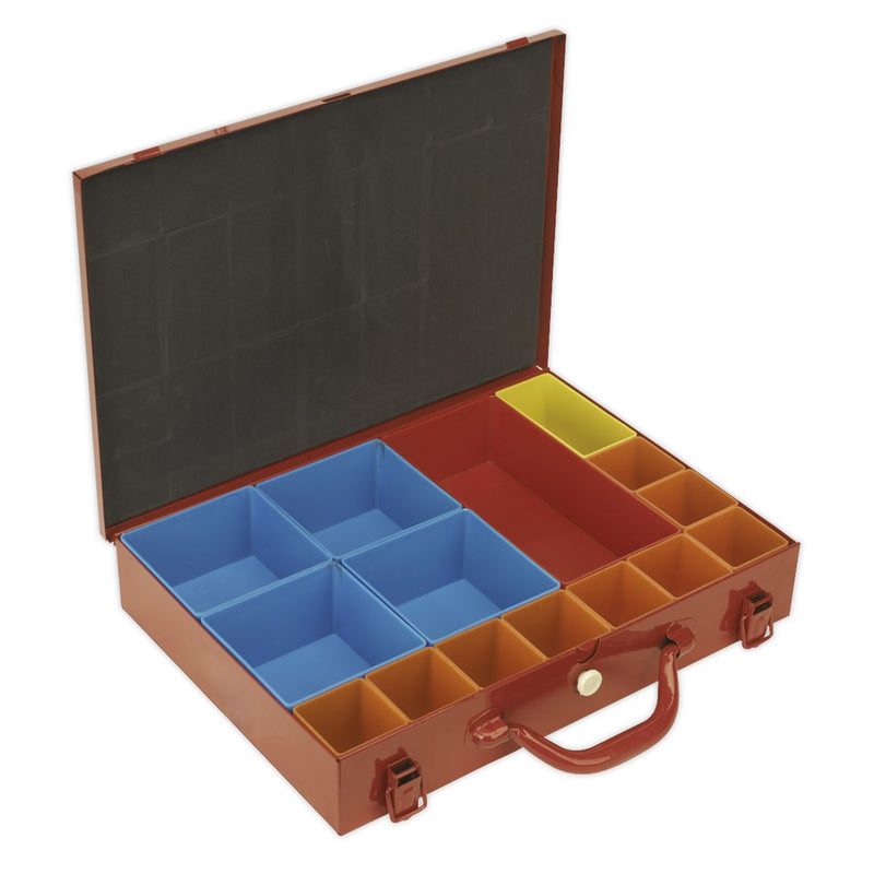 Sealey Metal Case with 15 Storage Bins APMC15 Sealey - Dynamic Drive