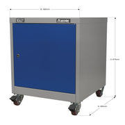 Sealey Mobile Industrial Cabinet 1 Shelf Locker API5659 Sealey - Dynamic Drive