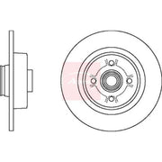 Apec 2 x Brake Discs fits Renault Grand Scénic II 2004-2009 1.5 1.6 1.9 2.0