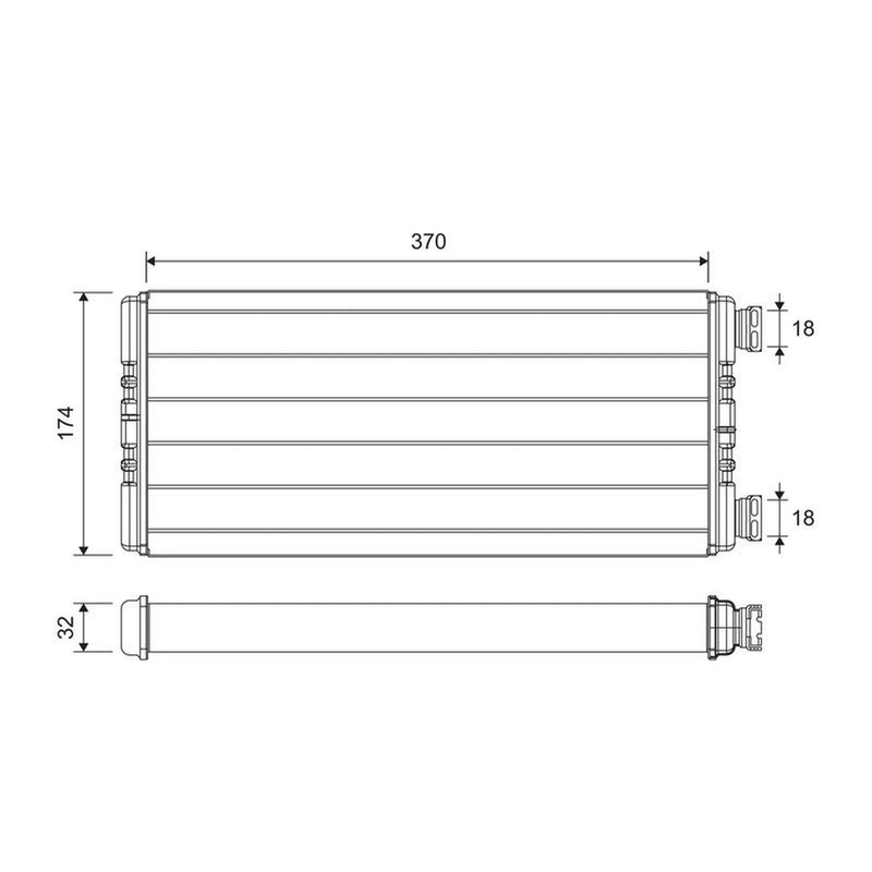 Valeo Heater Matrix Core Heat Exchanger 811635