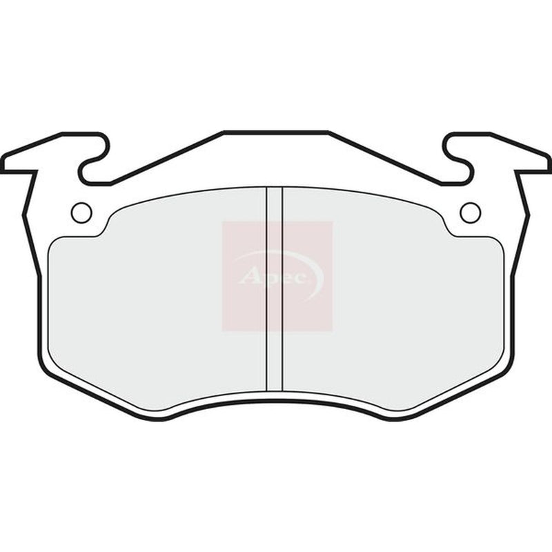 Apec Rear Brake Pad Set fits Citroën Zx 1991-1999 1.9 2.0