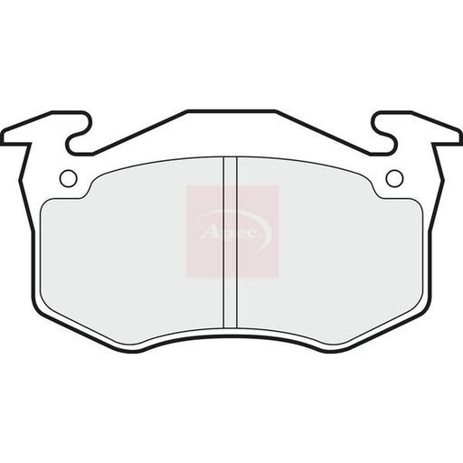 Apec Rear Brake Pad Set fits Citroën Zx 1991-1999 1.9 2.0