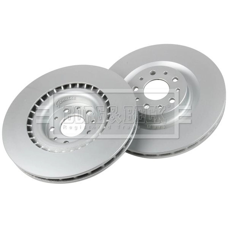 Borg & Beck Front Brake Vented Discs & Pads fits Fiat 500L 2013-2014 1.4 1.6