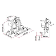 Fiamma Carry-Bike Lift 77 (02096-30) Fiamma - Bars 4 Cars