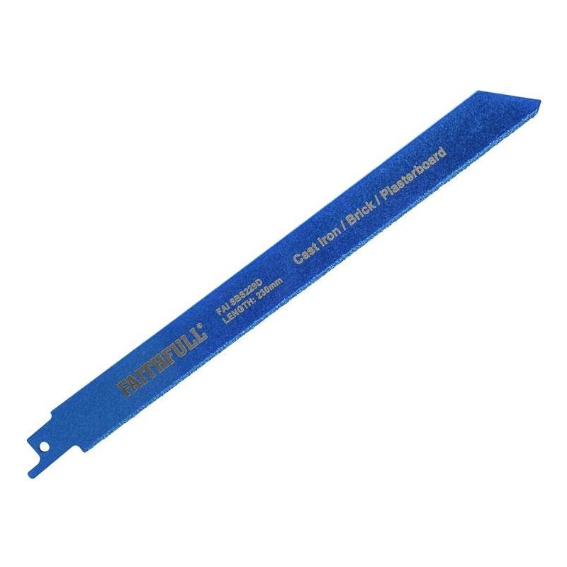 Faithfull S229D Sabre Saw Blade Diamond Grit 230mm Faithfull - NN4 Online