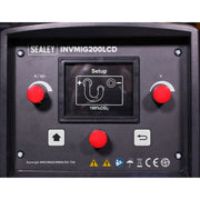 Sealey Inverter Welder MIG TIG & mmA 200A with LCD Screen INVMIG200LCD Sealey - Dynamic Drive