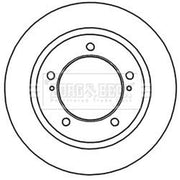 Borg & Beck Front Brake Discs & Pads fits Suzuki Jimny Closed Off-Road Vehicle