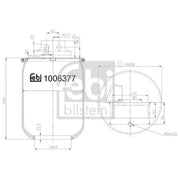 Febi Air Suspension Bellow Rear Right 1006377