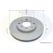 Comline Front & Rear Brake Discs & Pads fits Honda Jazz II 2002-2008 1.2 1.3 1.4