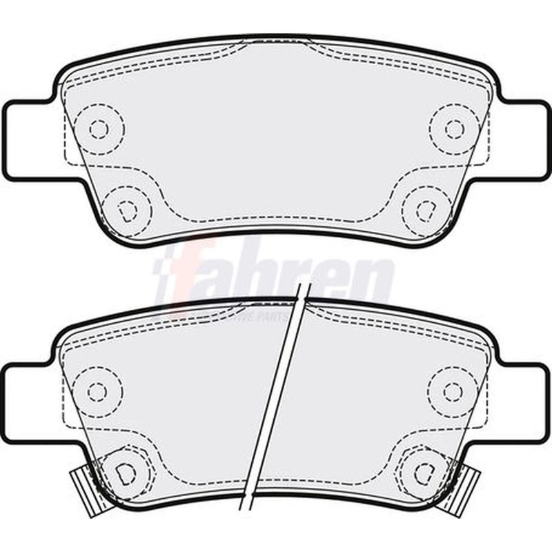 Fahren Rear Brake Pad Set FBP3229