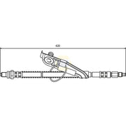 NAPA Brake Hydraulic Hose Line Front Right fits Ford Mpv 1996-2003 1.3 1.4 1.8