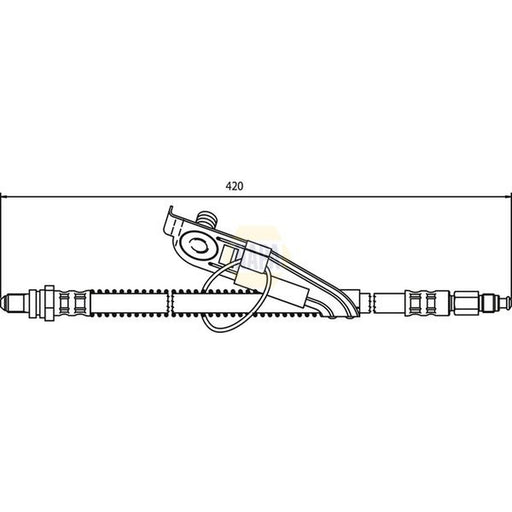 NAPA Brake Hydraulic Hose Line Front Right fits Ford Mpv 1996-2003 1.3 1.4 1.8
