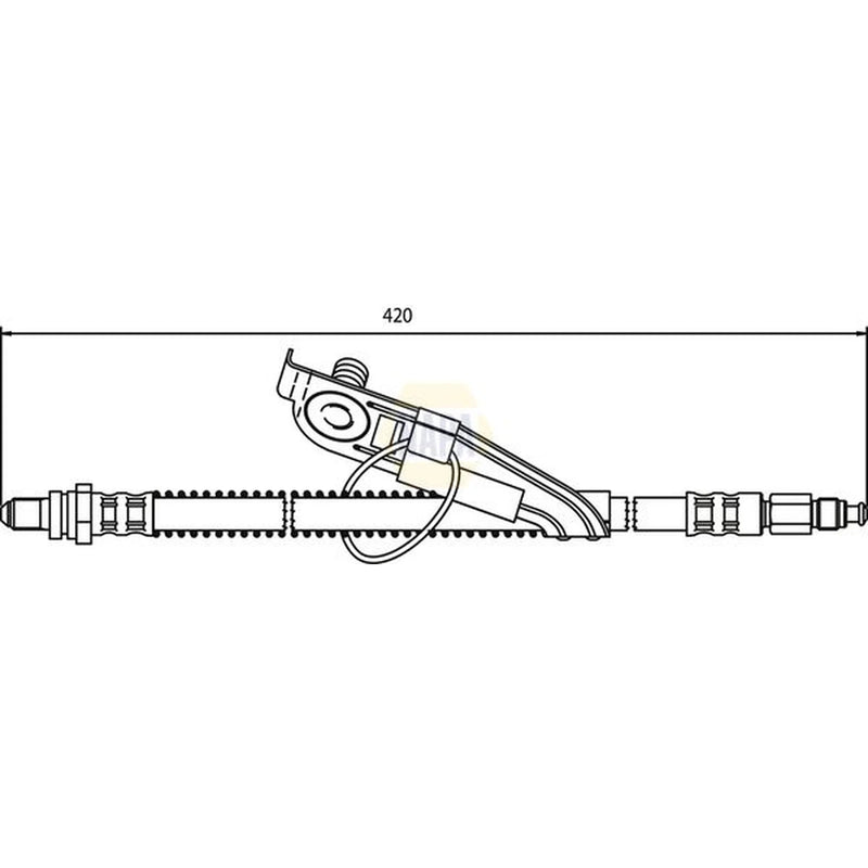 NAPA Brake Hydraulic Hose Line Front Right NBH1114