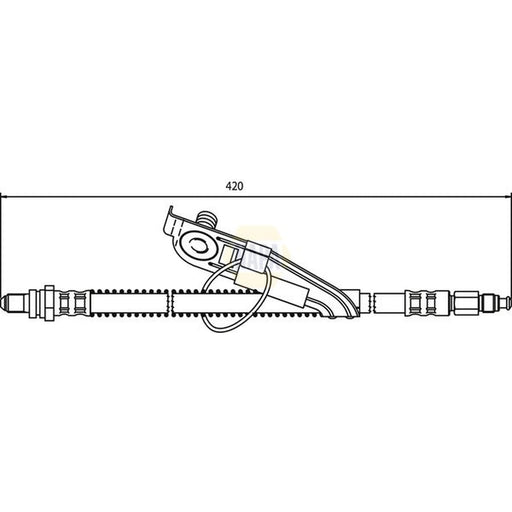 NAPA Brake Hydraulic Hose Line Front Right NBH1114