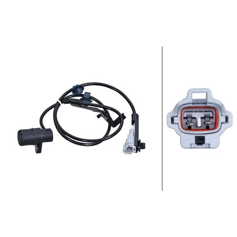 Hella ABS Wheel Speed Sensor Rear Right fits Toyota Hilux Vigo VII Pickup