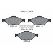 Textar Front Brake Pad Set 2402201