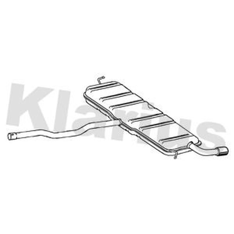 Klarius Box With Tail Pipe Rear fits Mini Mini Clubman 2015-2024