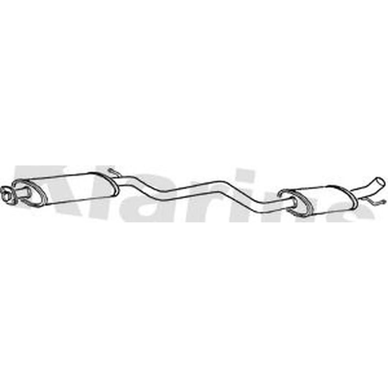 Klarius Box With Centre Pipe Centre fits Alfa Romeo 147 2001-2010 1.6 2.0