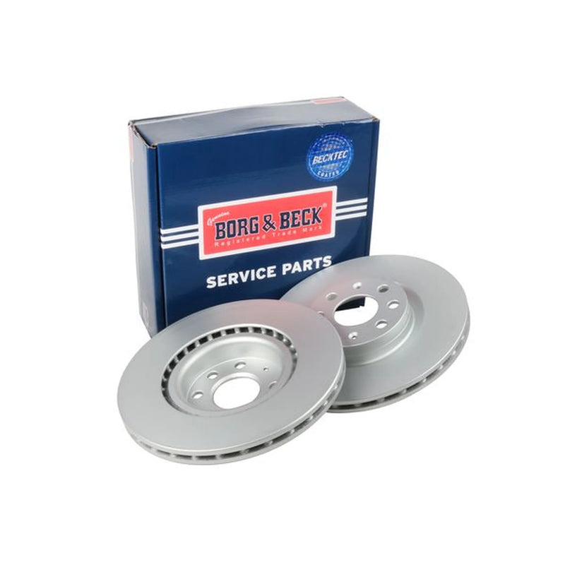 Borg & Beck Front Brake Vented Discs & Pads fits Fiat Grande Punto 2005-2010