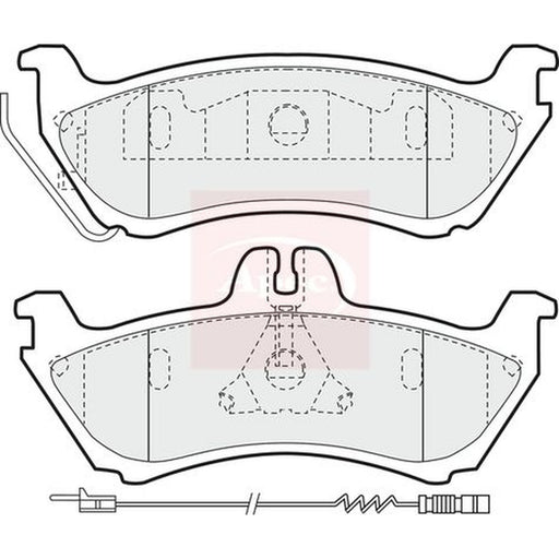 Apec Rear Brake Pad Set fits Mercedes-Benz M-Class 1998-2005