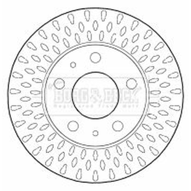 Borg & Beck 2 x Vented Front Brake Discs BBD5805S-x2