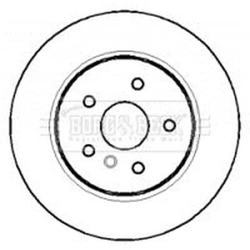 Borg & Beck Front Vented & Rear Vented Brake Discs & Pads fits BMW 5 2005-2010