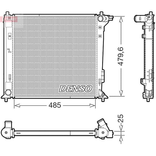 Denso Engine Radiator fits Hyundai Tucson 2015-2023 1.6 1.7 2.0
