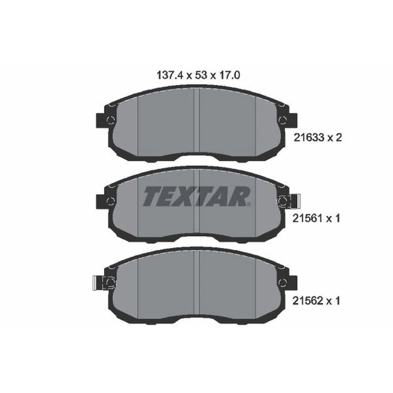 Textar Front Brake Pad Set 2156101