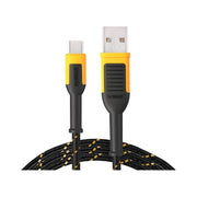 Dewalt Telecoms USB A to USB C Reinforced Charging Cable 1.8m (6ft) DEWALT Telecoms - Dynamic Drive