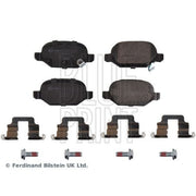 Blue Print Front & Rear Brake Discs & Pads fits Fiat 500 2007 on 1.4