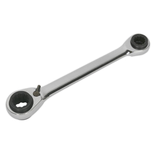 Sealey Ratchet Ring Spanner 4-in-1 Reversible Metric S0983 Siegen by Sealey - Dynamic Drive