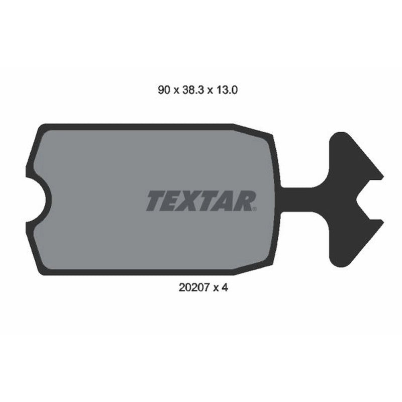 Textar Front Brake Pad Set 2020709
