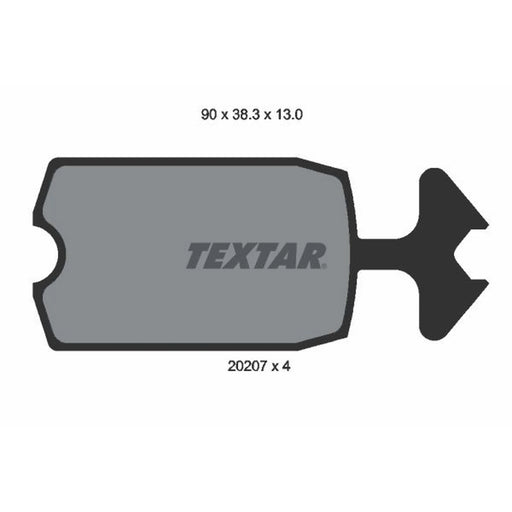 Textar Front Brake Pad Set 2020709