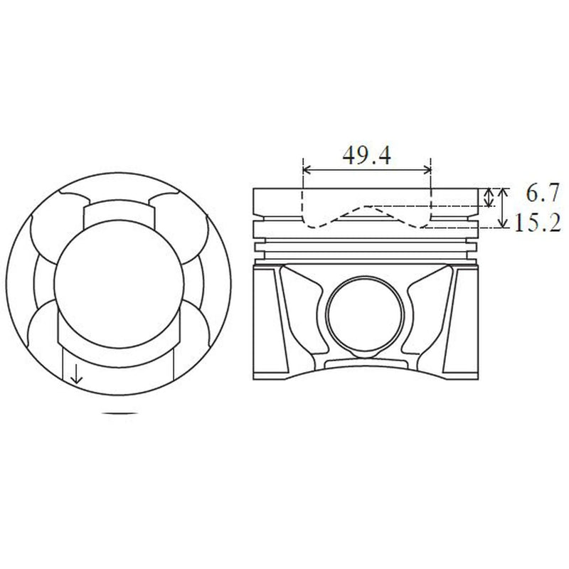 FAI Piston Cylinder Bore =