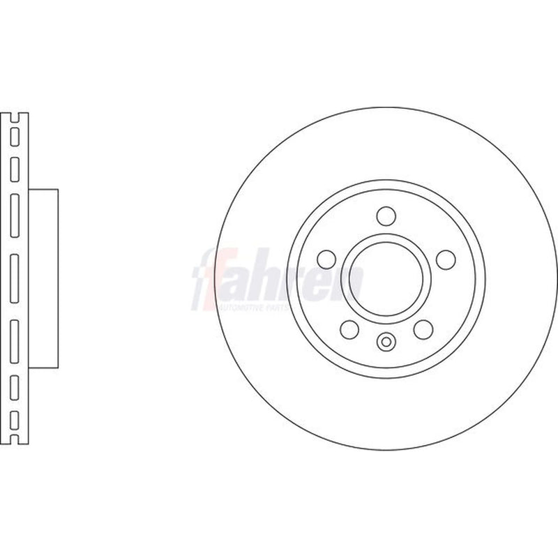 Fahren Front Vented & Rear Vented Brake Discs & Pads fits Volvo V90 II 2017-2021