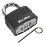 Sealey Steel Body Combination Padlock 46mm PL302C Sealey - Dynamic Drive