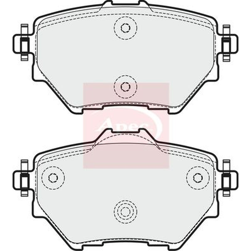 Apec Rear Brake Pad Set fits Abarth 600E 2024 on