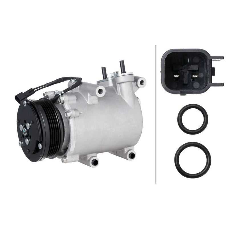Hella Air Conditioning Compressor fits Ford C-Max 2007-2010 1.6
